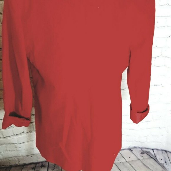 90s Vintage Adolfo Women's Red Wool Blazer Size 8 - Picture 2 of 6